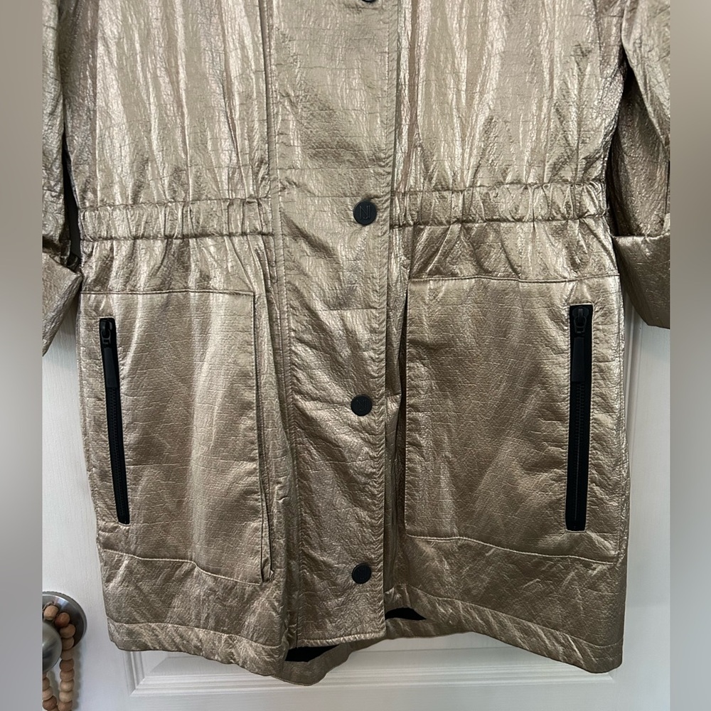 Nikki Jones Montreal Gold Metallic Women's Coat - Picture 4 of 11
